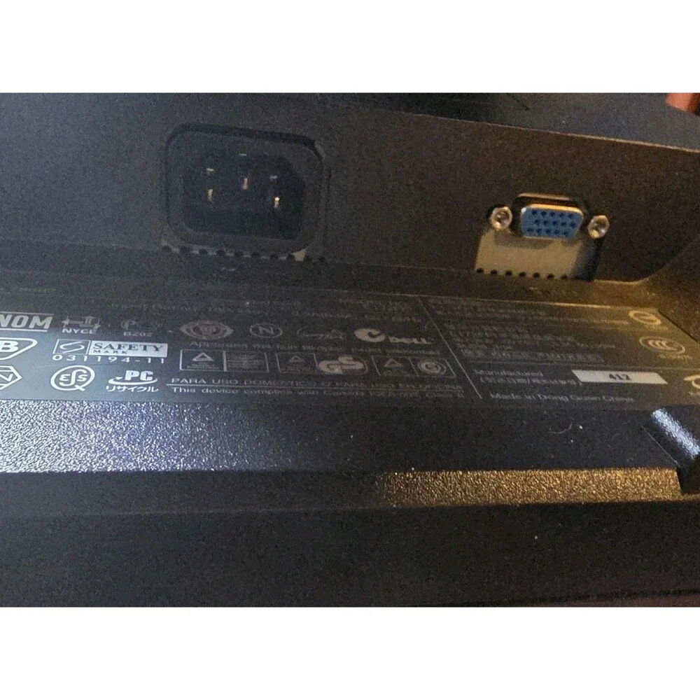 Dell E172FPT LCD Flat Screen Monitor Untested For Parts Broken Plastic On Stand